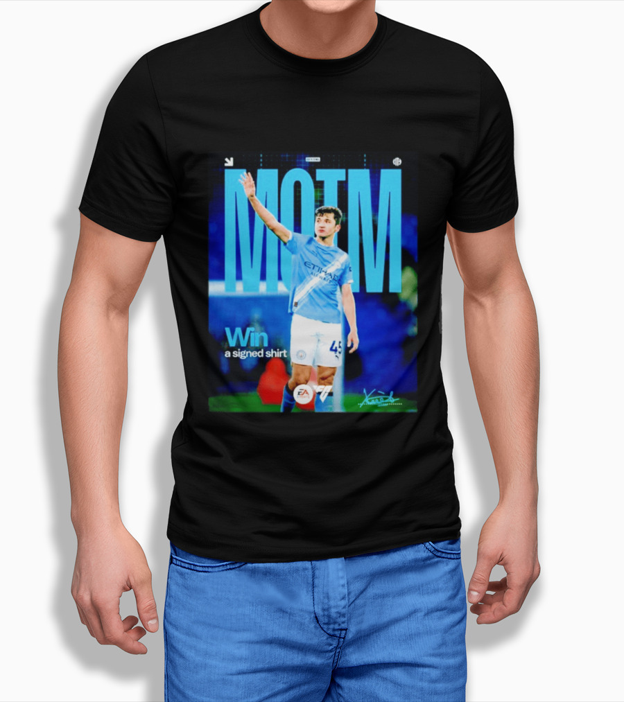 MOTM Win Signed Etihad Airways EA Sports Khusanov T-Shirt