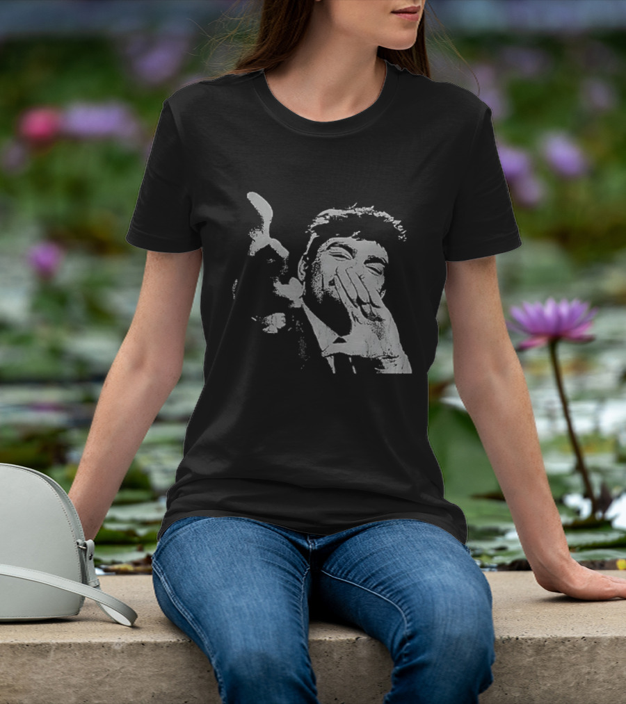 Trending Fuentes Wanghaf Grayscale Expression T-Shirt