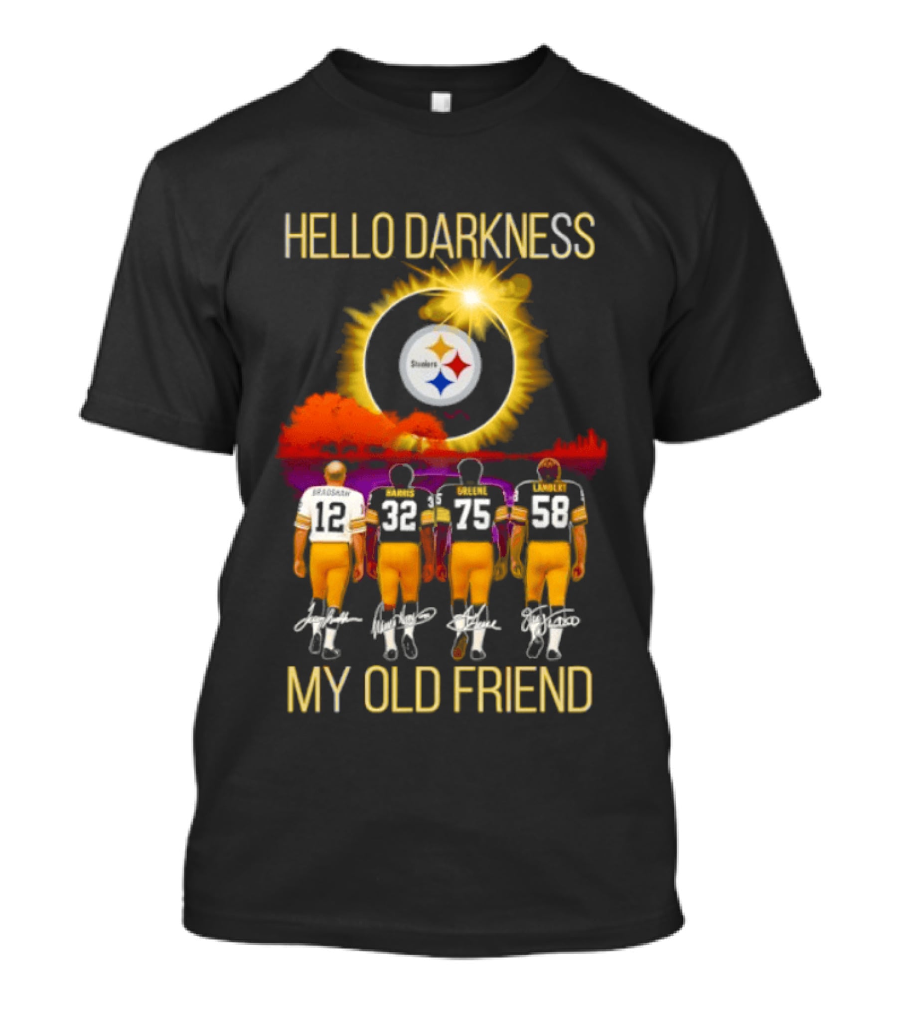Pittsburgh Steelers Players Hello Darkness My Old Friend T-Shirt