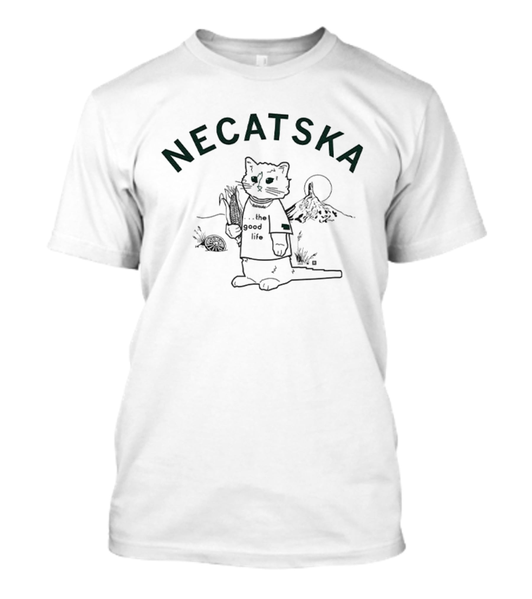 NECATSKA The Good Life Cat In The Desert T-Shirt