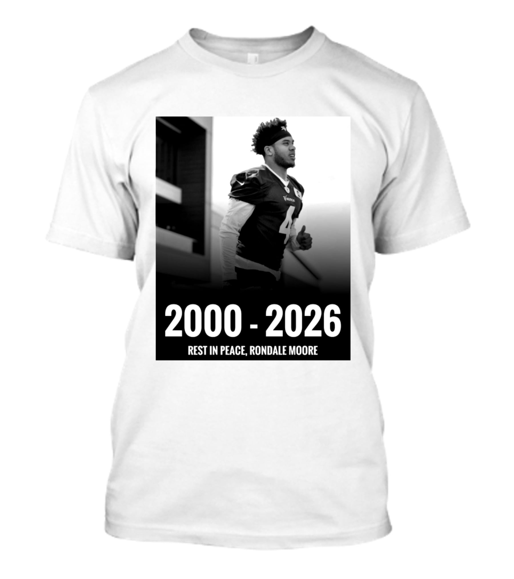Rest In Peace Rondale Moore 2000 2026 Minnesota Vikings T-Shirt