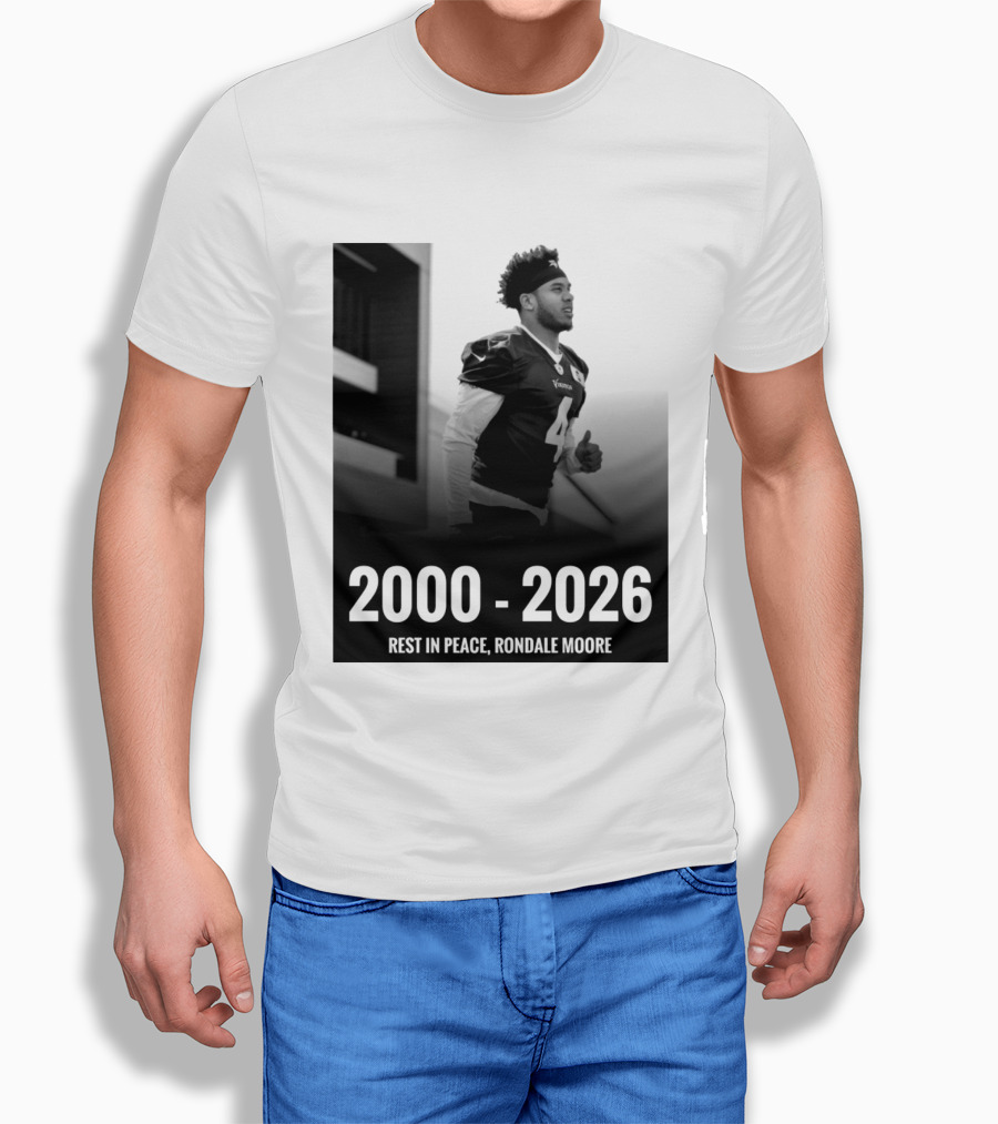 Rest In Peace Rondale Moore 2000 2026 Minnesota Vikings T-Shirt