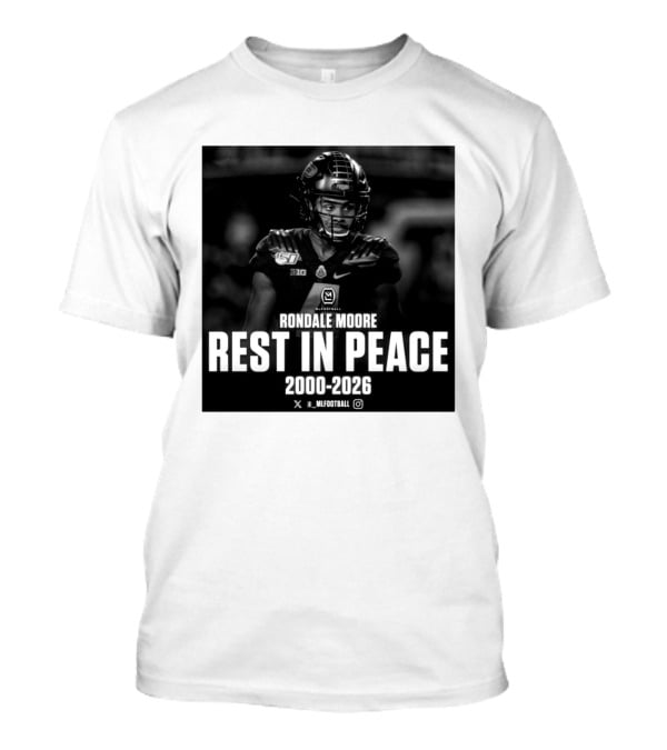 Rondale Moore RIP 2000 2026 Football Tribute Purdue Spieler T-Shirt