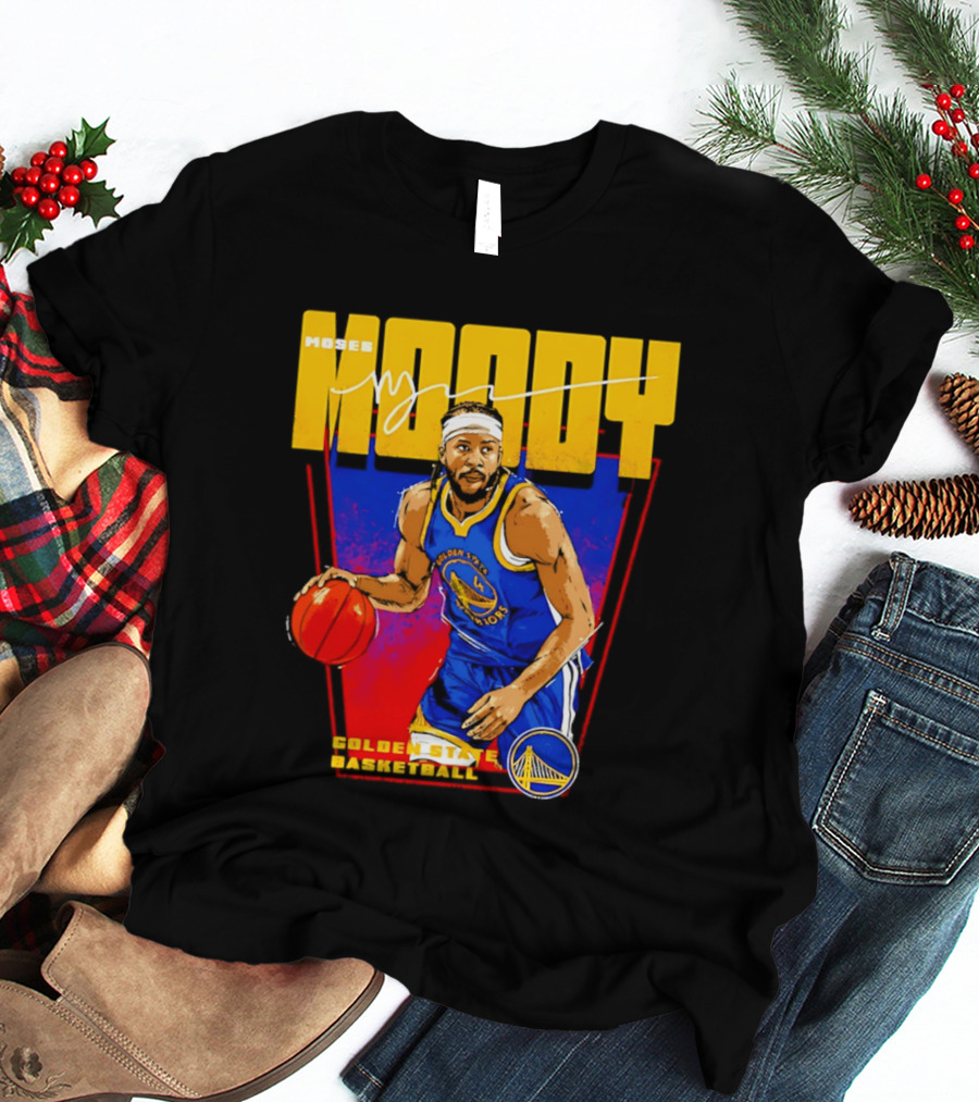 Moses Moody Golden State Warriors Basketball T-Shirt