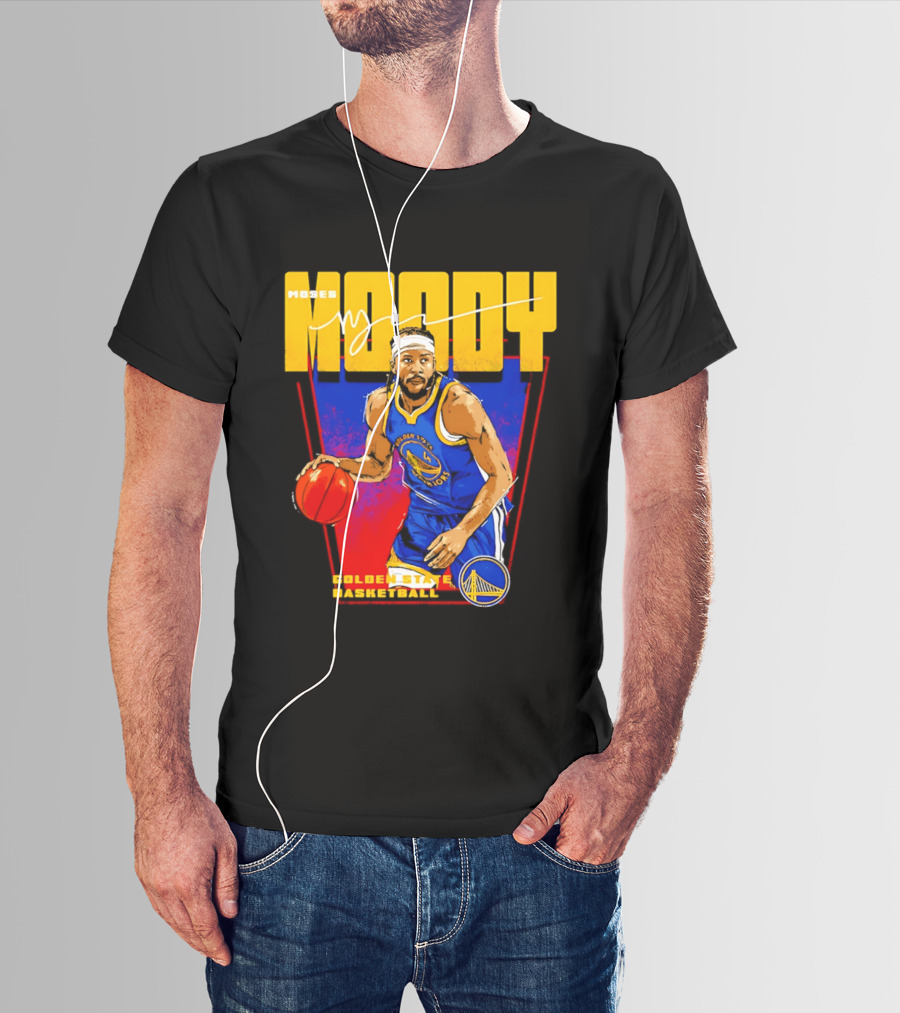 Moses Moody Golden State Warriors Basketball T-Shirt