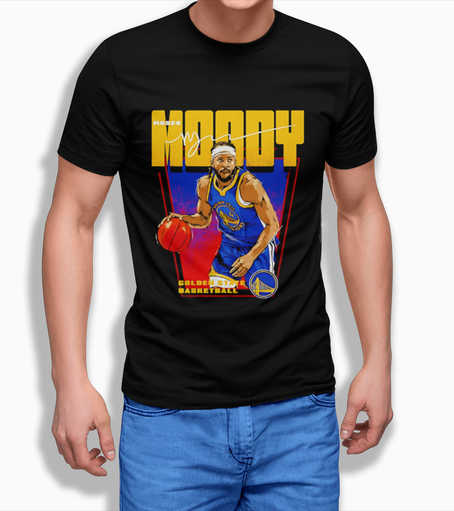 Moses Moody Golden State Warriors Basketball T-Shirt