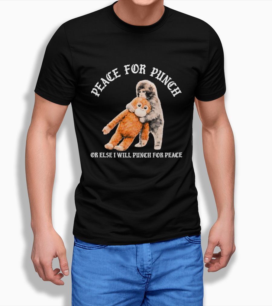 Peace For Punch Or Else I Will Punch For Peace Orangutan T-Shirt
