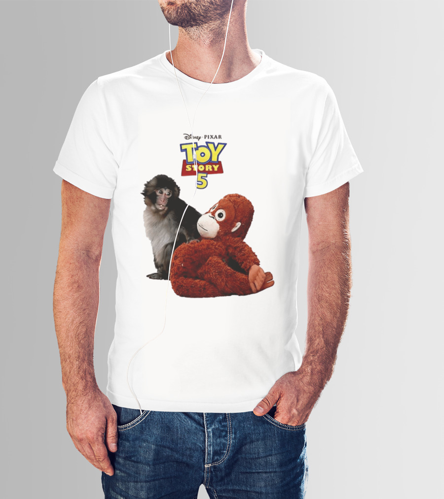 Disney Pixar Toy Story 5 Macaco Punch Stuffed Monkey T-Shirt