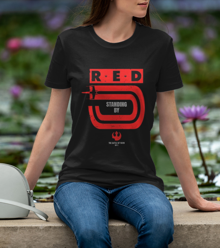 Red 5 Standing By The Battle Of Yavin Star Wars T-Shirt