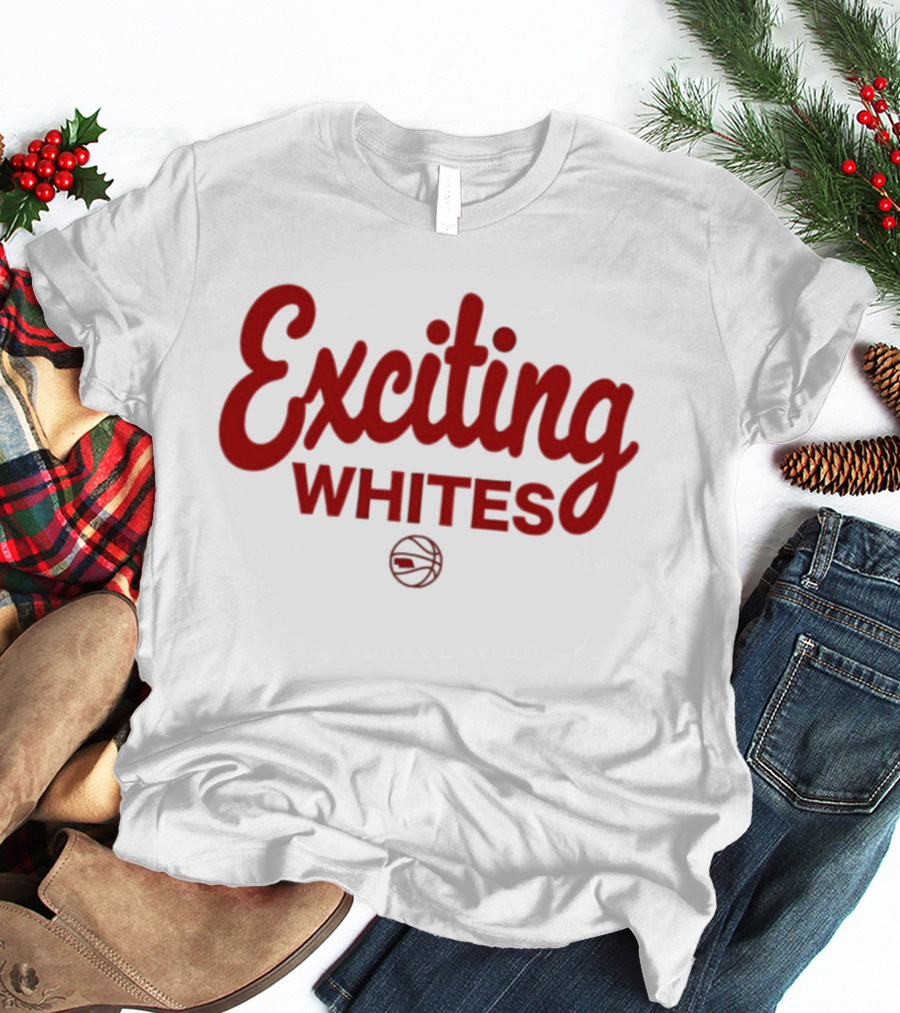 Exciting Whites Nebraska Basketball T-Shirt