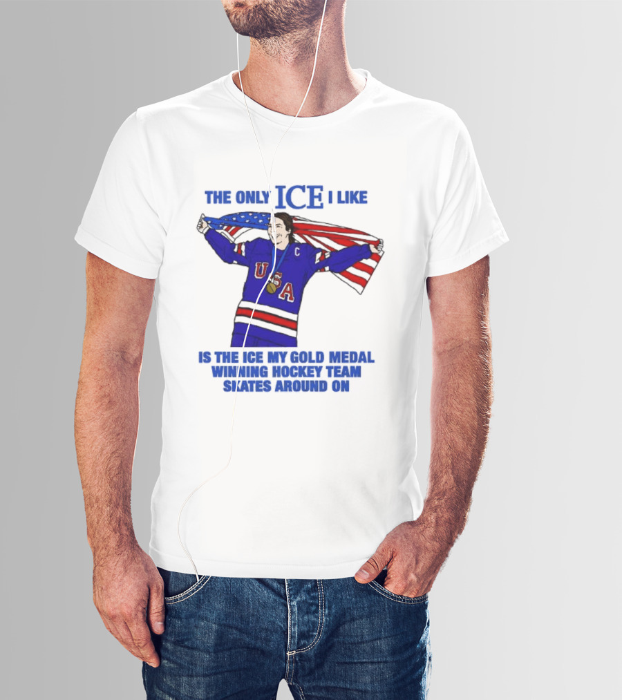Hilary Knight USA Hockey Gold Medal Winner The Only Ice I Like T-Shirt