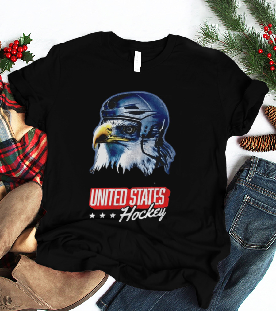 United States Hockey Eagle Milano Cortina 2026 Winter Olympics T-Shirt