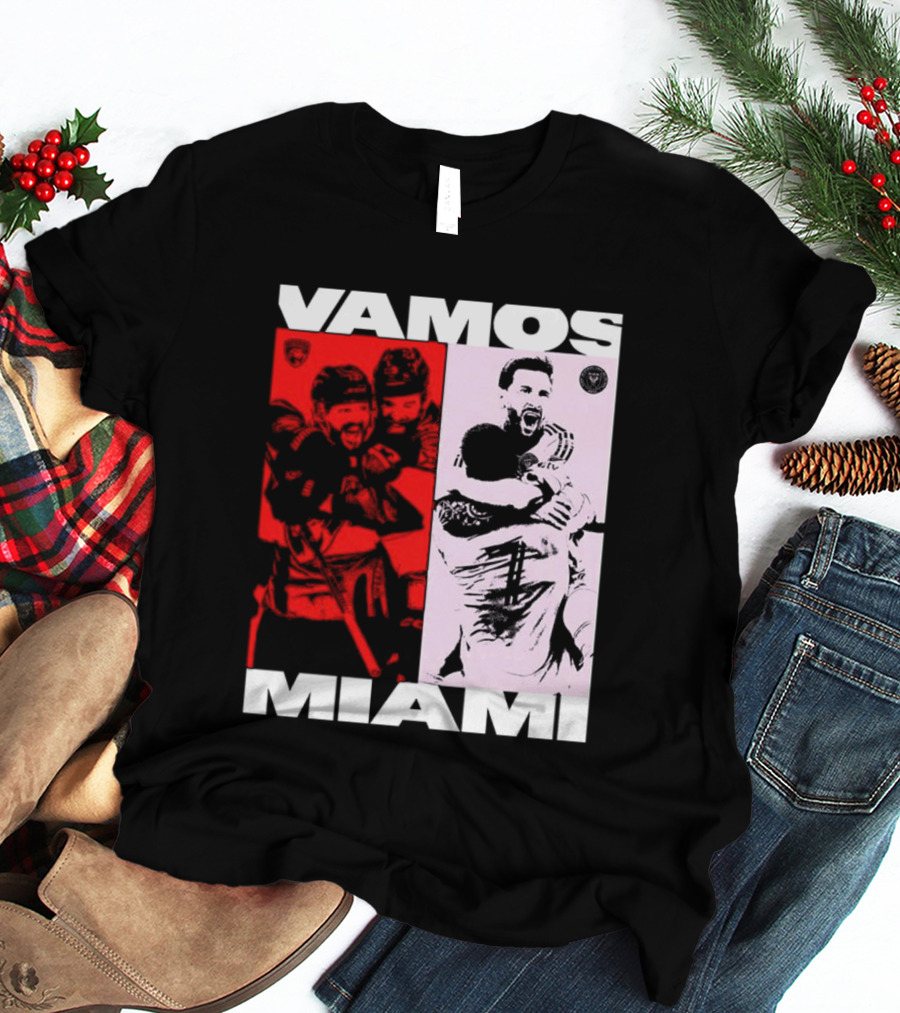 Vamos Miami Soccer Team Celebration Iconic Moments T-Shirt