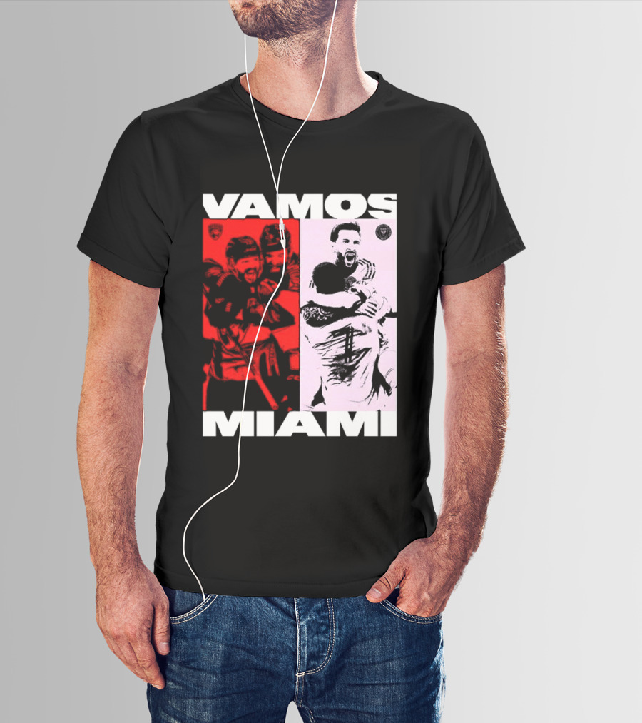 Vamos Miami Soccer Team Celebration Iconic Moments T-Shirt