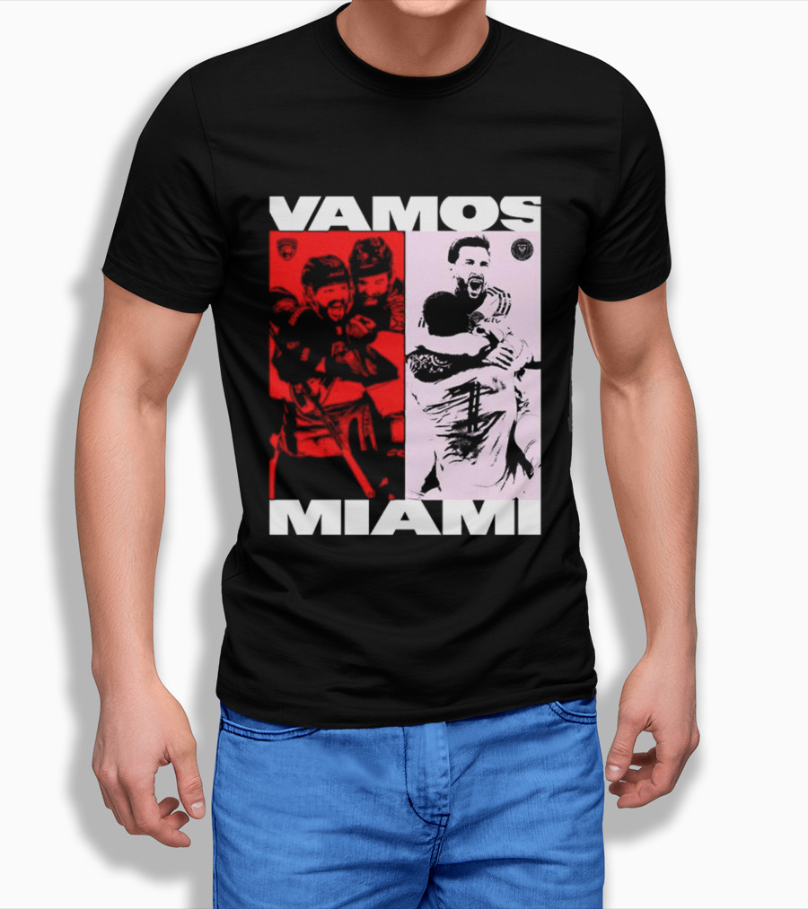 Vamos Miami Soccer Team Celebration Iconic Moments T-Shirt