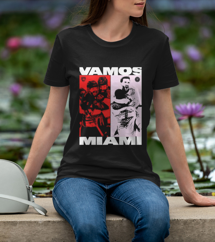 Vamos Miami Soccer Team Celebration Iconic Moments T-Shirt