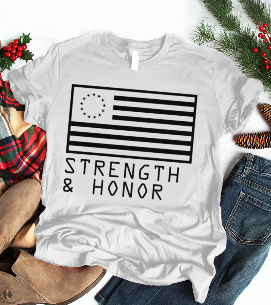 Strength & Honor Betsy Ross USA Flag T-Shirt