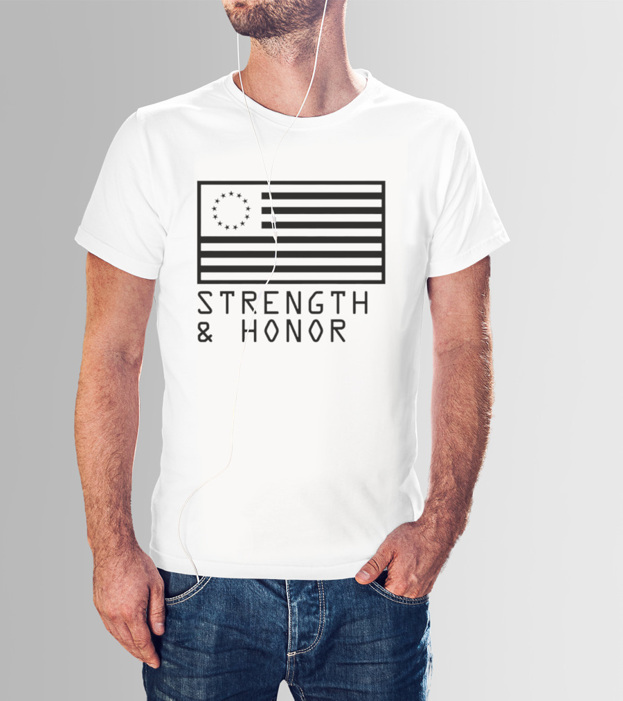 Strength & Honor Betsy Ross USA Flag T-Shirt