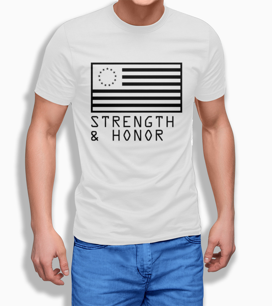 Strength & Honor Betsy Ross USA Flag T-Shirt