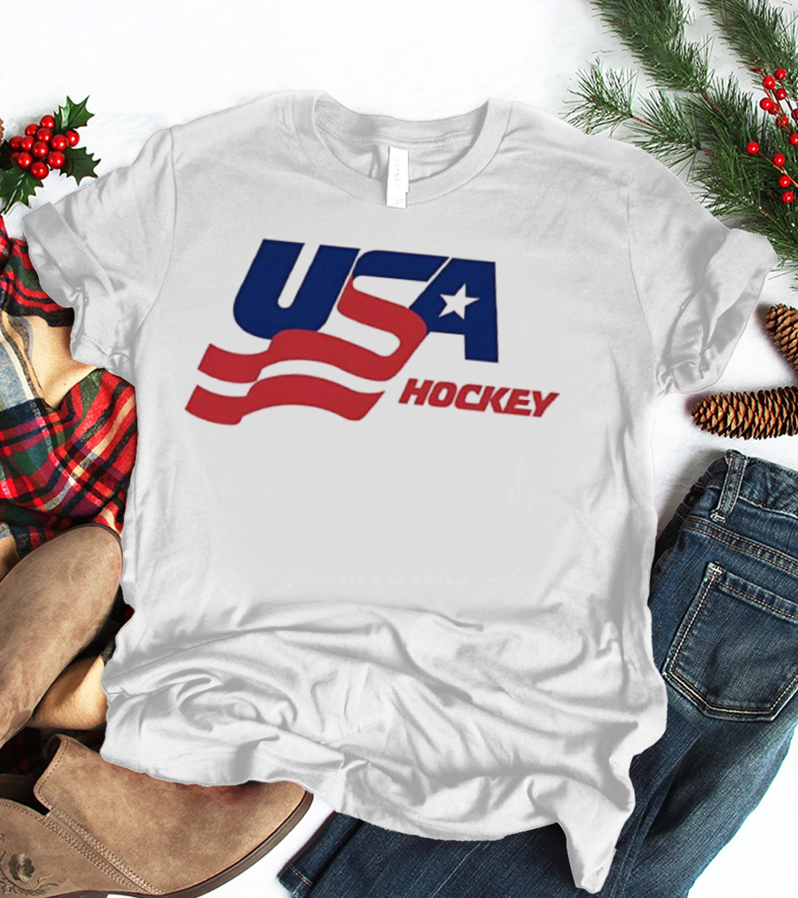 USA Hockey Flag Team Ice T-Shirt