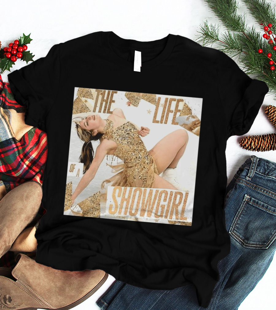The Life Of A Showgirl Alysa Liu Glamorous Gold Costume Performance T-Shirt
