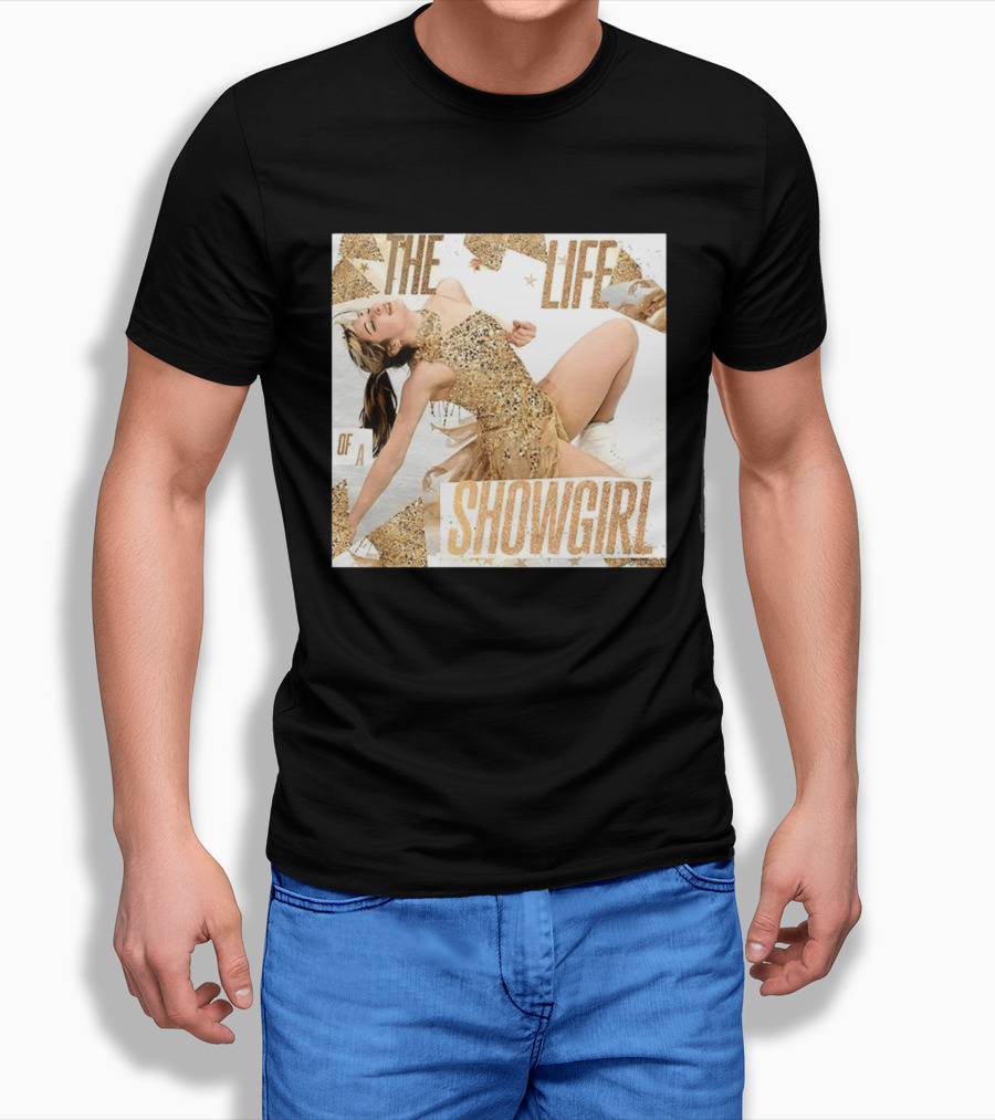 The Life Of A Showgirl Alysa Liu Glamorous Gold Costume Performance T-Shirt