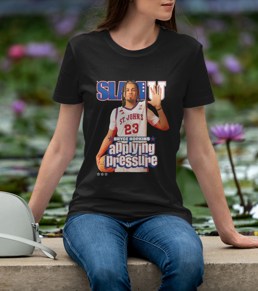 Bryce Hopkins St. John's Red Storm SlamU Applying Pressure Basketball Star T-Shirt