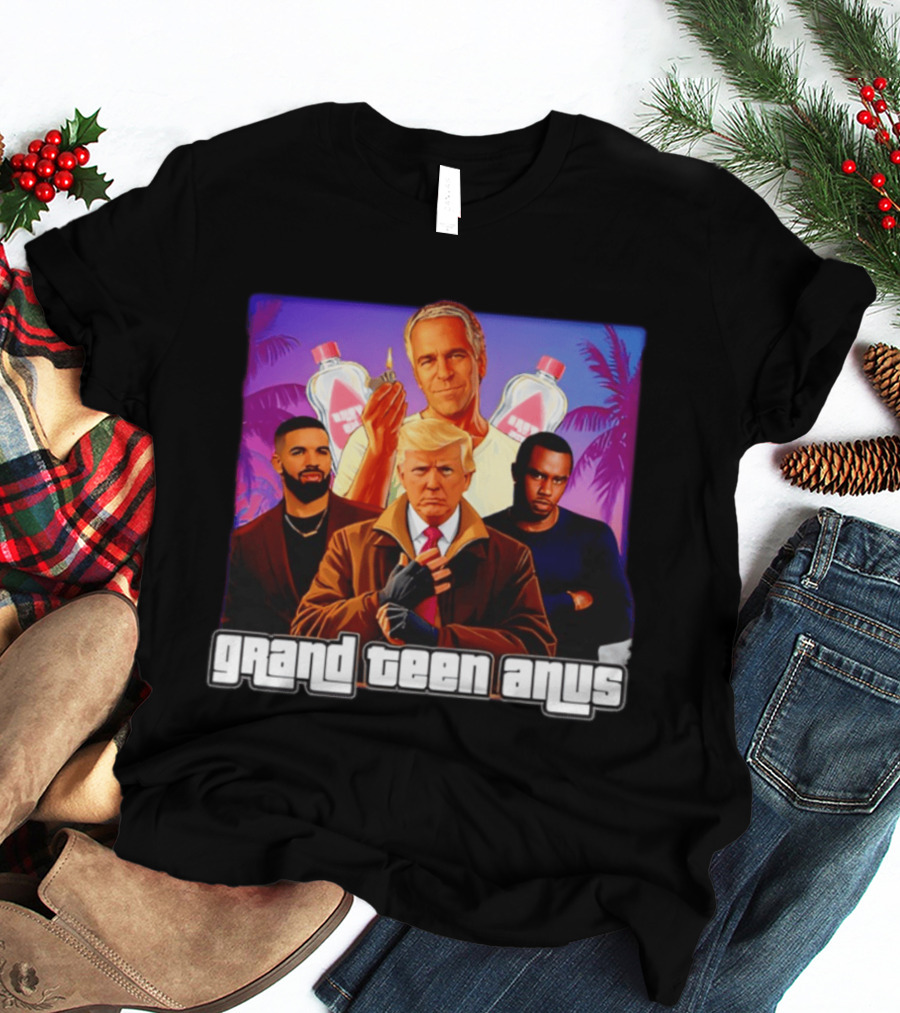 Donald Trump And Jeffrey Epstein Grand Teen Anus Political T-Shirt