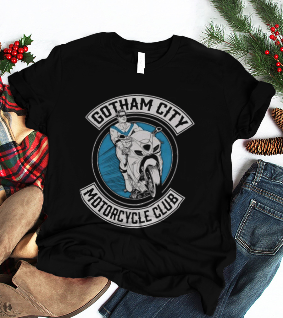 Gotham City Motorcycle Club Vintage Style Rider T-Shirt