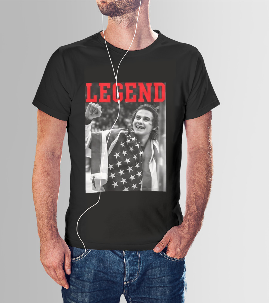 Jack Hughes USA Legend Olympic Gold Medal Hockey T-Shirt