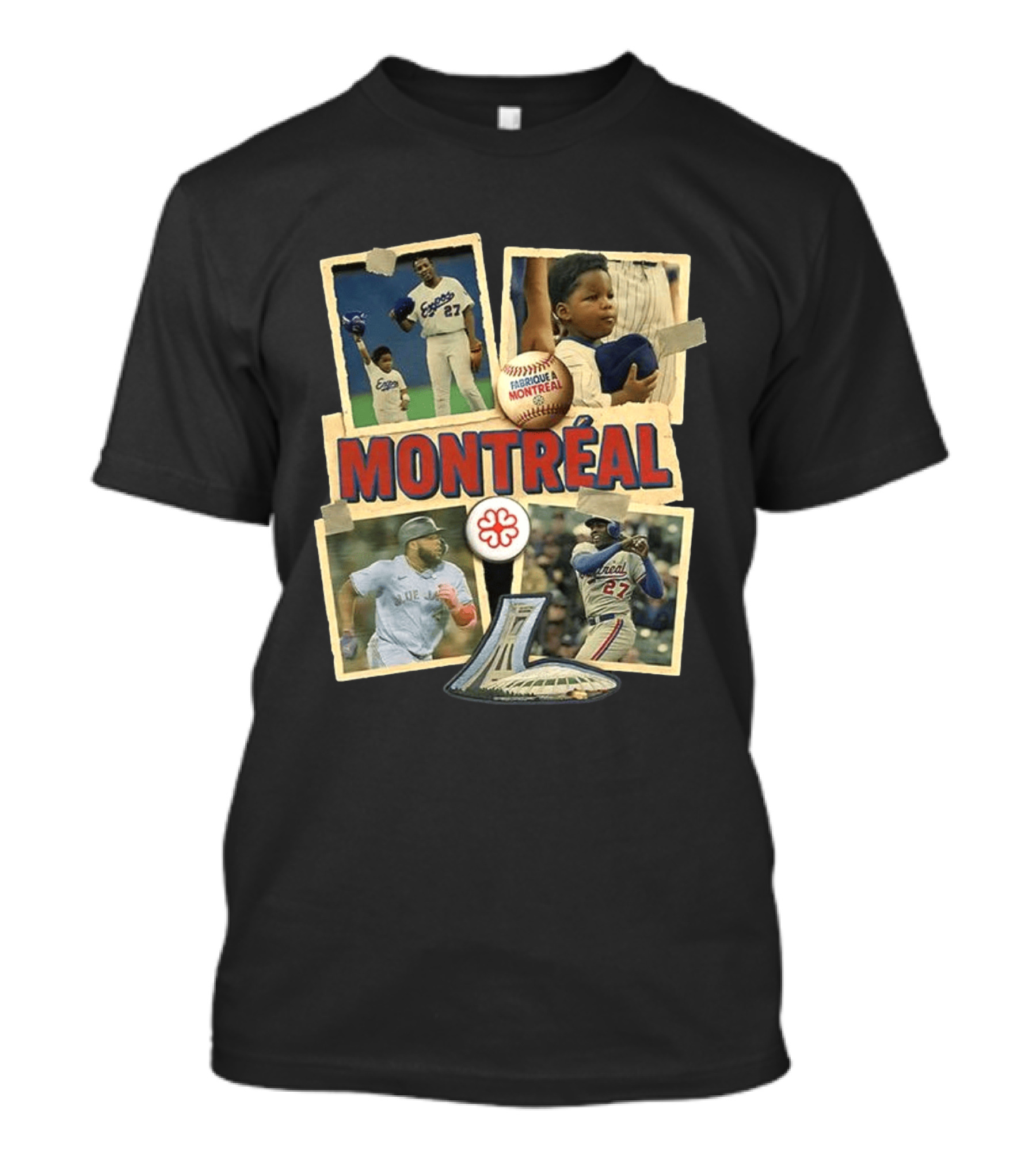Montréal Expos Vladimir Guerrero Sr. Jr. Baseball Legends Fabriqué A Montreal T-Shirt