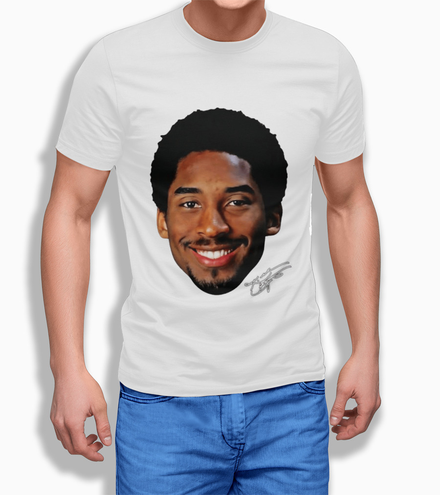 Kobe Bryant Big Face All Smiles NBA Legend T-Shirt