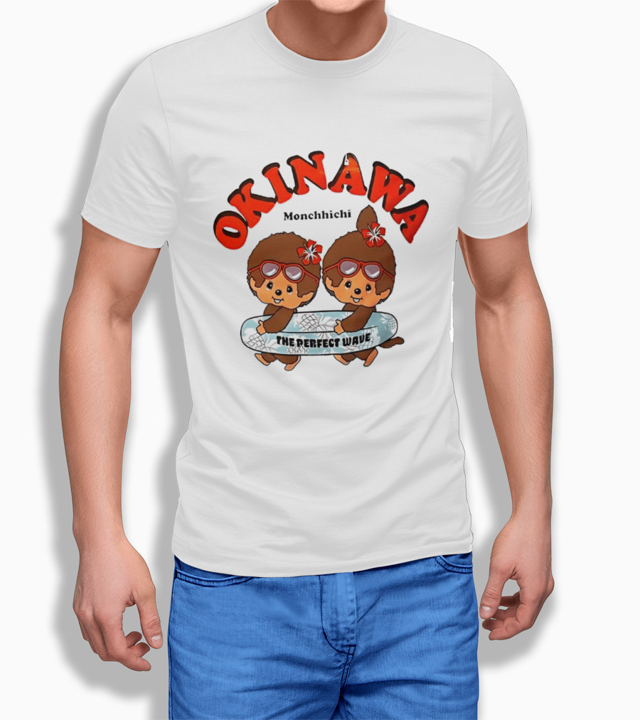 Okinawa Monchhichi Perfect Wave Surfing Duo T-Shirt