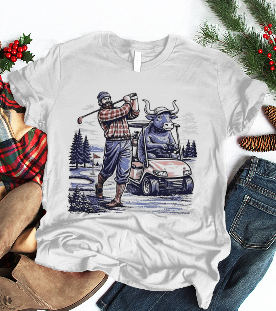 Paul And Babe Lumberjack Golfing Adventure Minnesota T-Shirt