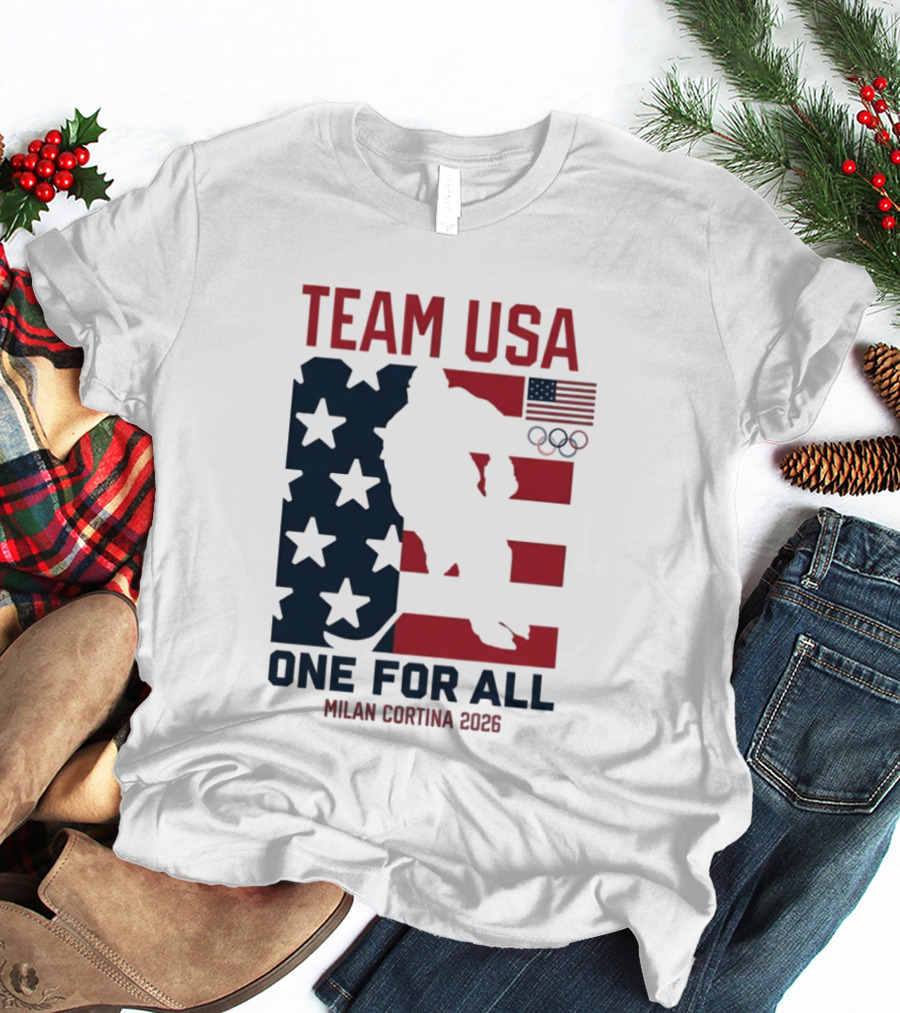 Team USA One For All Milan Cortina 2026 Winter Olympics T-Shirt