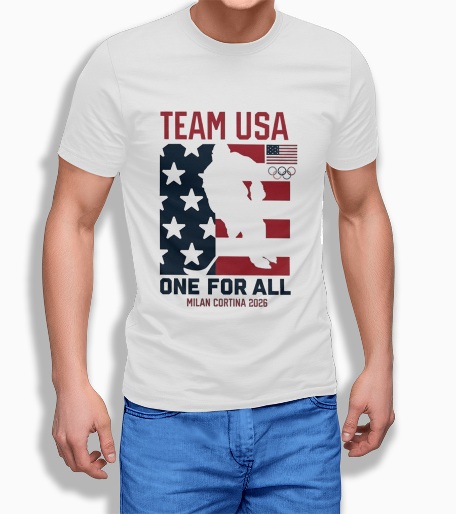 Team USA One For All Milan Cortina 2026 Winter Olympics T-Shirt