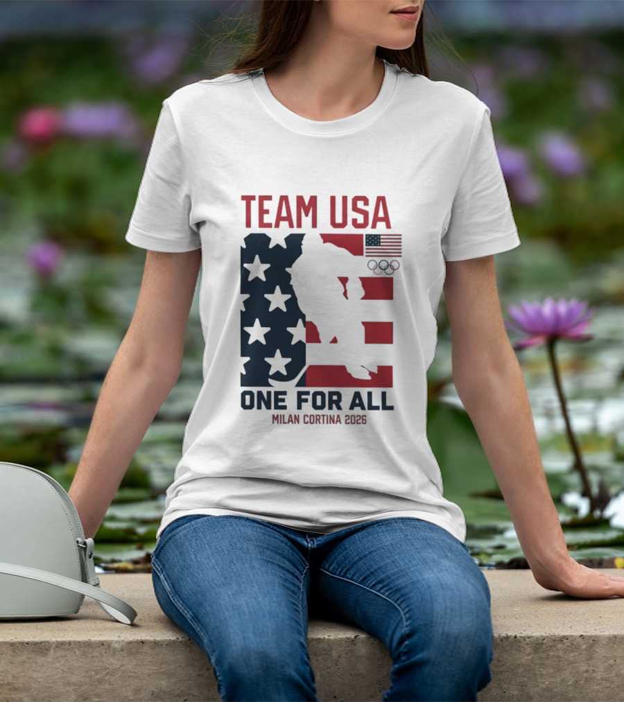 Team USA One For All Milan Cortina 2026 Winter Olympics T-Shirt