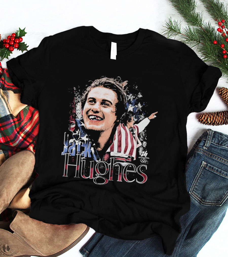 Jack Hughes USA Flag Stars And Stripes Celebration 2026 Winter Olympics T-Shirt