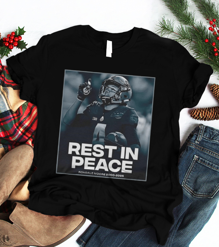 Rondale Moore Rest In Peace Tribute 2000 2026 Football Memorial T-Shirt