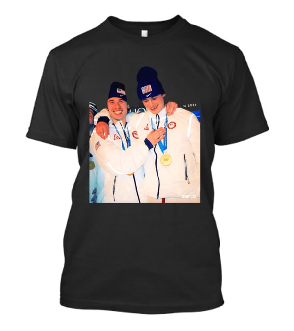 Team USA Golden Goal 2026 Milano Cortina Winter Olympics Celebrating Victory T-Shirt