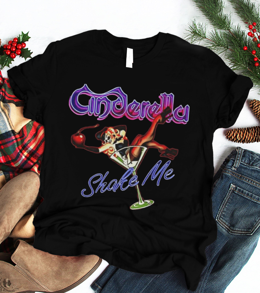 Cinderella Shake Me Martini Glass Art William Zabka Cobra Kai T-Shirt
