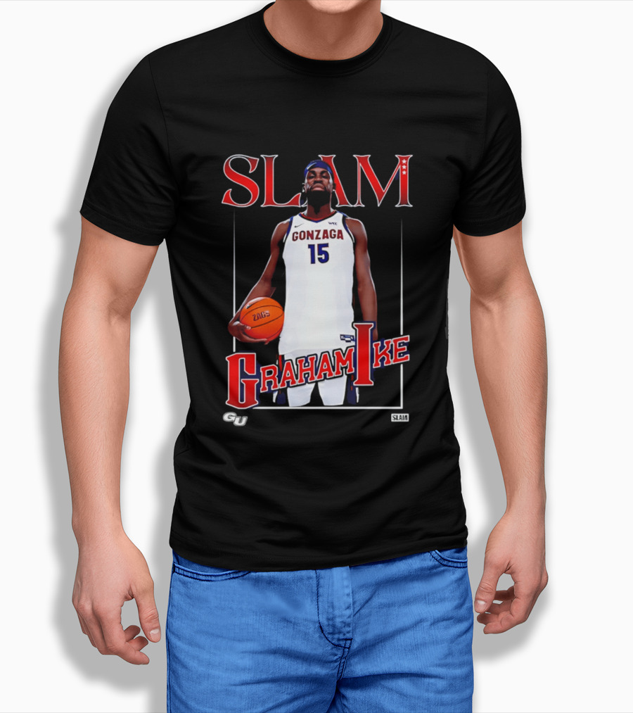 Graham Ike Gonzaga Bulldogs Slam Basketball 15 T-Shirt