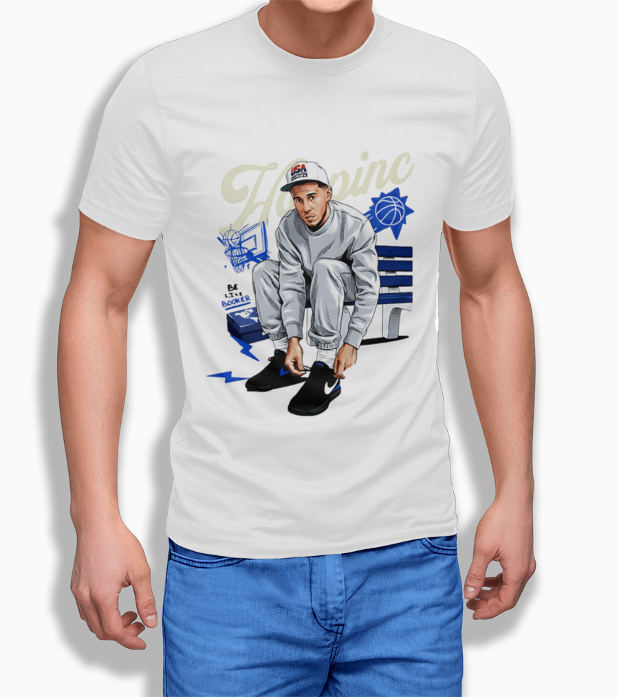 Hooping USA Basketball Player Be Like Book Bench Sneakers T-Shirt