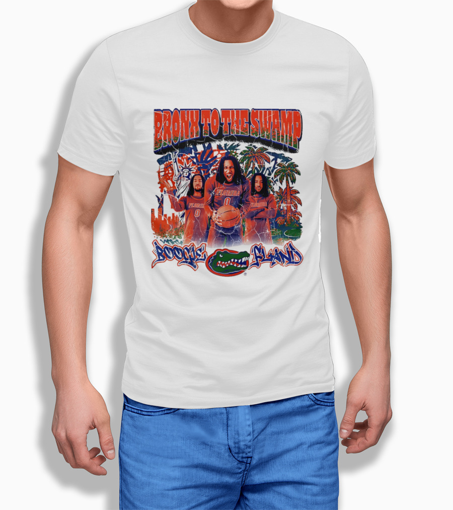 Bronx To The Swamp Boogie Fland Florida Gators Basketball T-Shirt