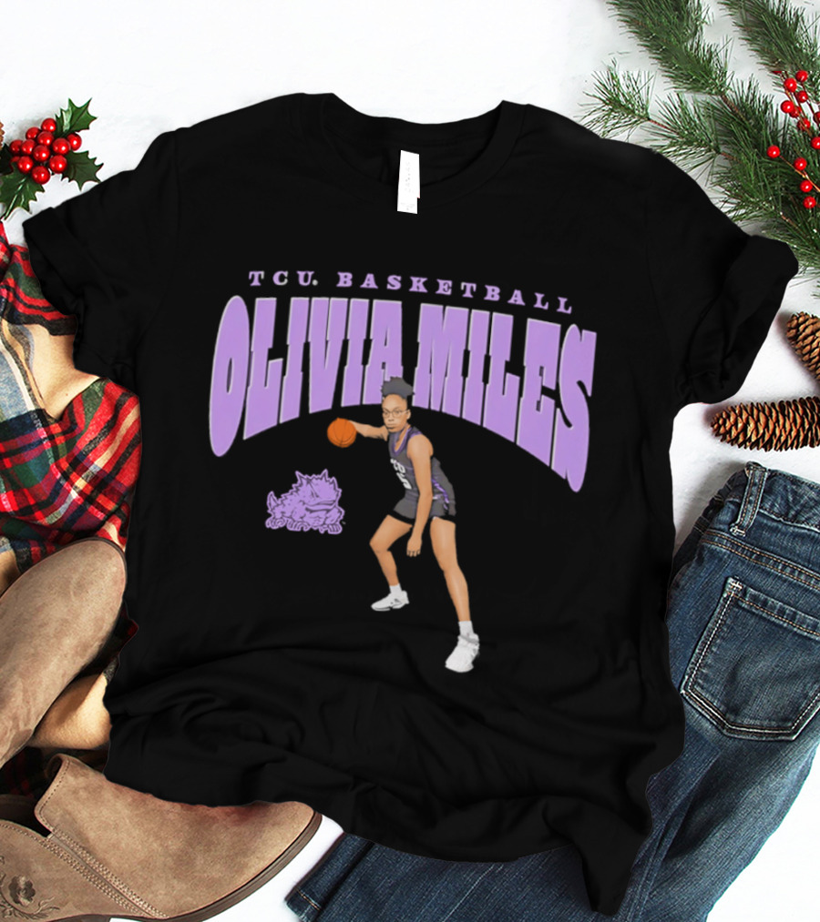 TCU Basketball Olivia Miles Horned Frogs T-Shirt