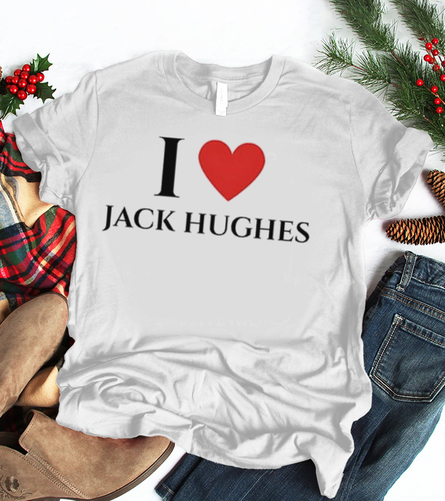 I Love Jack Hughes Y2K Vintage Style Jersey Fan Favorite T-Shirt