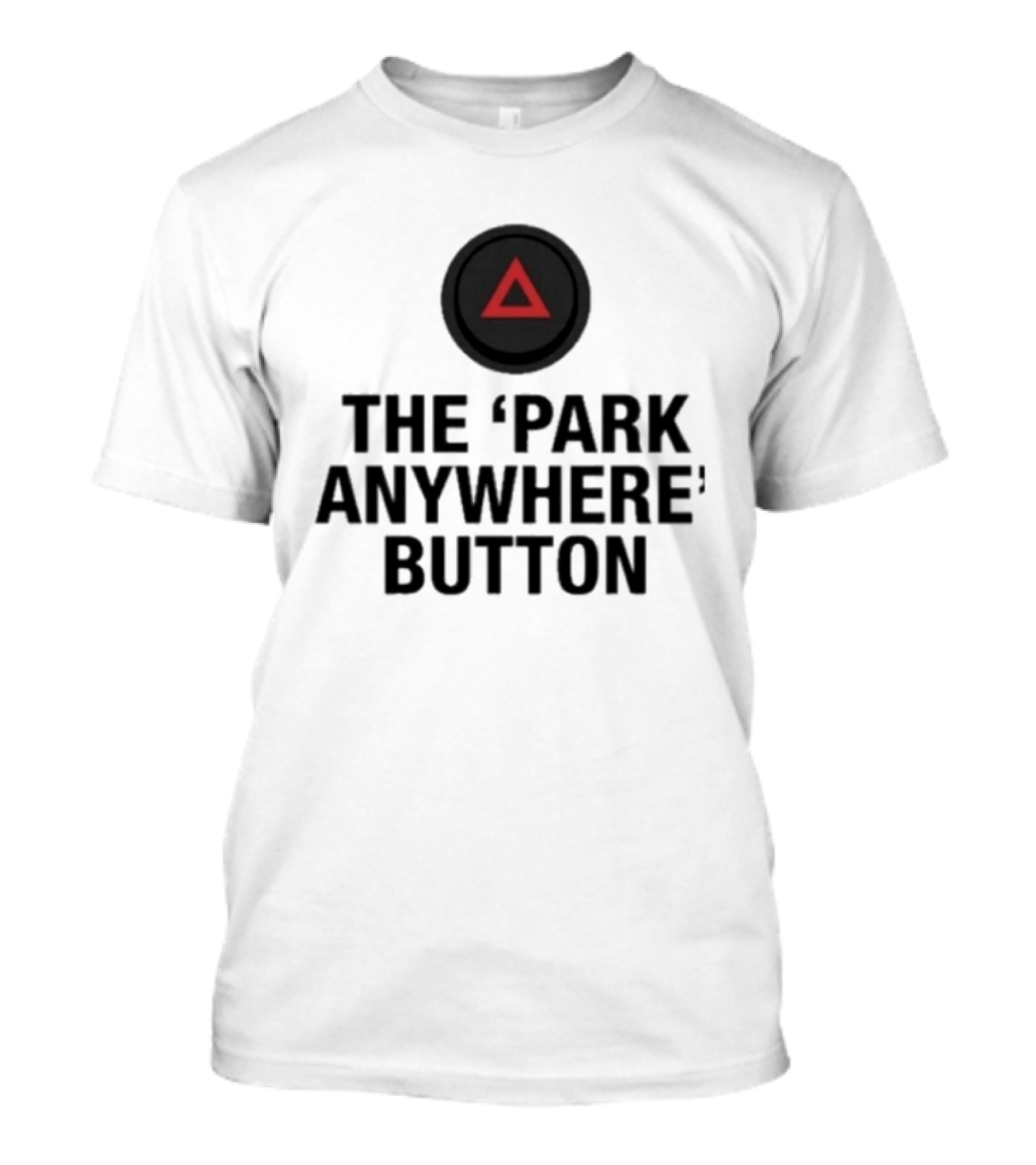 The Park Anywhere Button Red Triangle T-Shirt