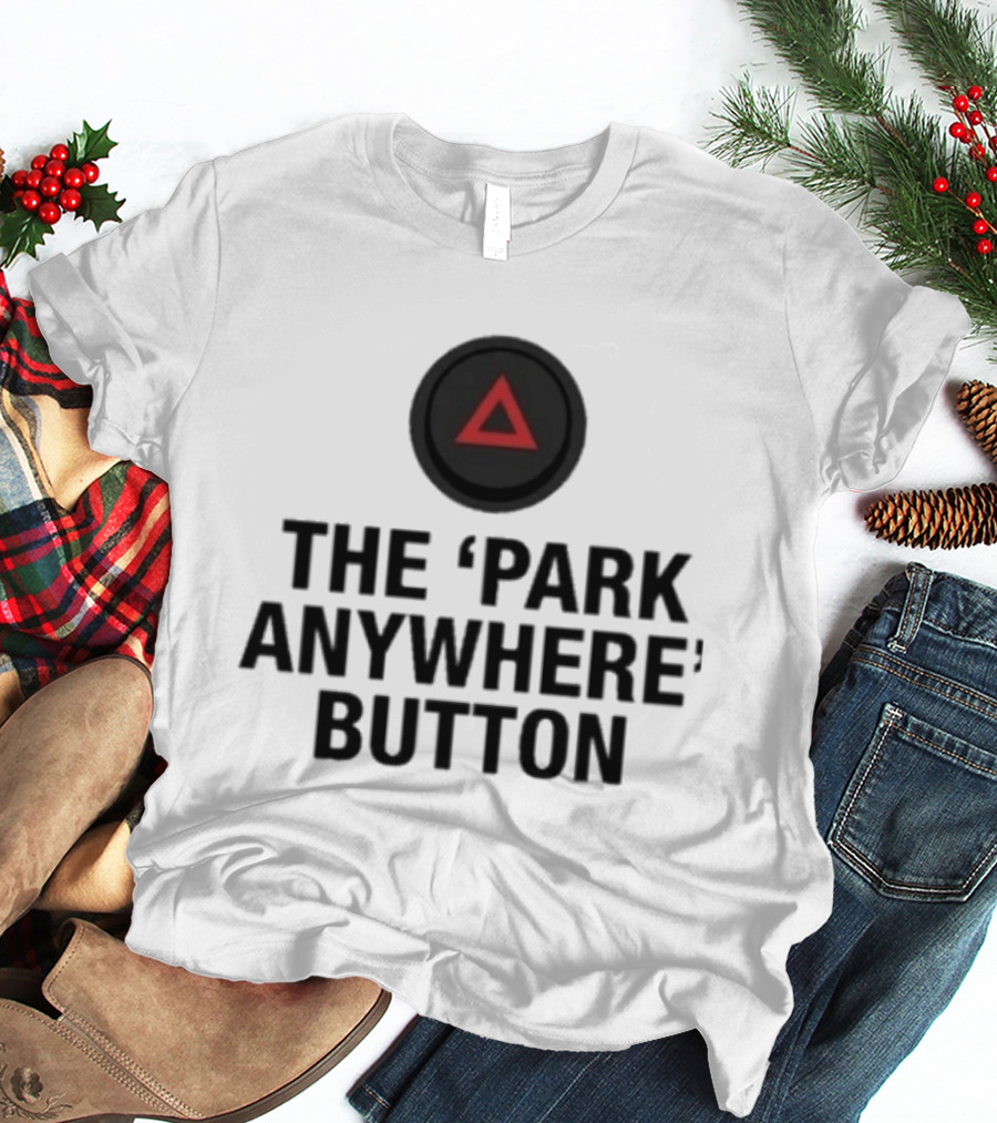 The Park Anywhere Button Red Triangle T-Shirt