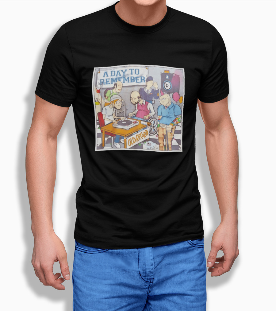 A Day To Remember Old Record Turntable Party Scene T-Shirt