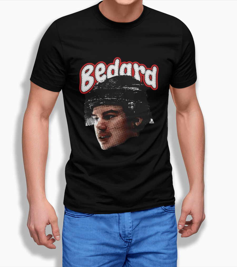Connor Bedard Chicago Blackhawks Hockey Big Face T-Shirt